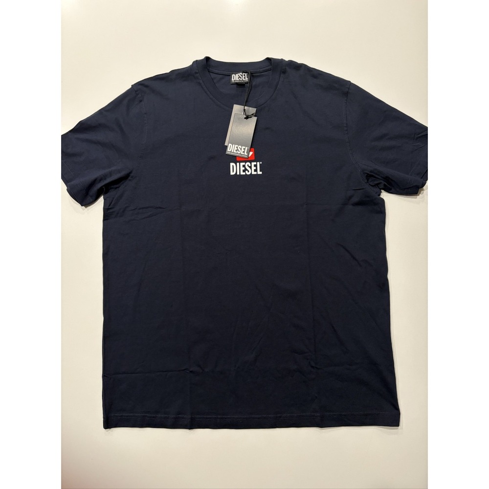 Diesel T-JUST-SMALL-NEW D LOGO T-SHIRT A11184RPATI Men's XXL Midnight Blue
